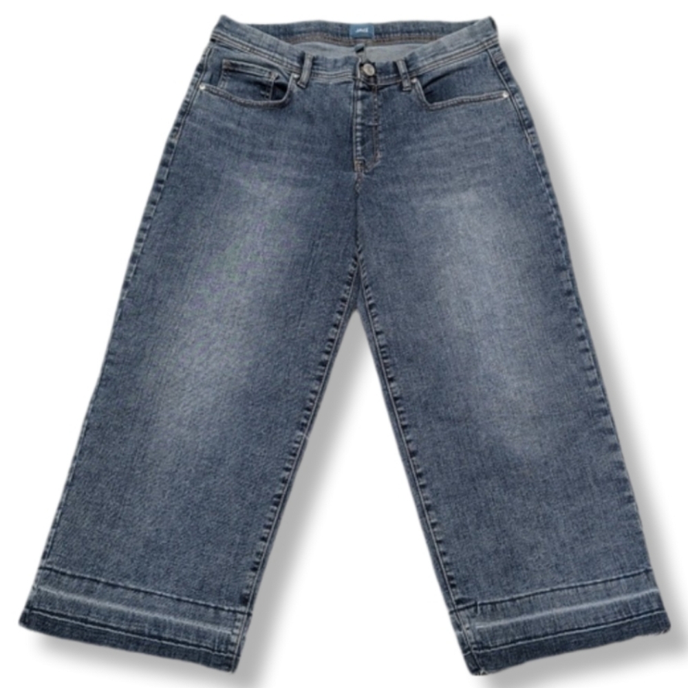 Jag Jeans Women's Mid-Rise Wide Leg Ankle Length Size 12